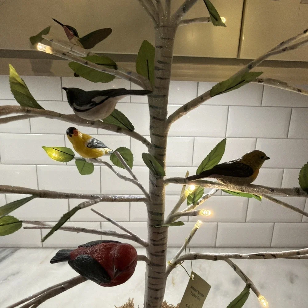 Danbury Mint Summer Splendor Lighted‎ Tree With Birds